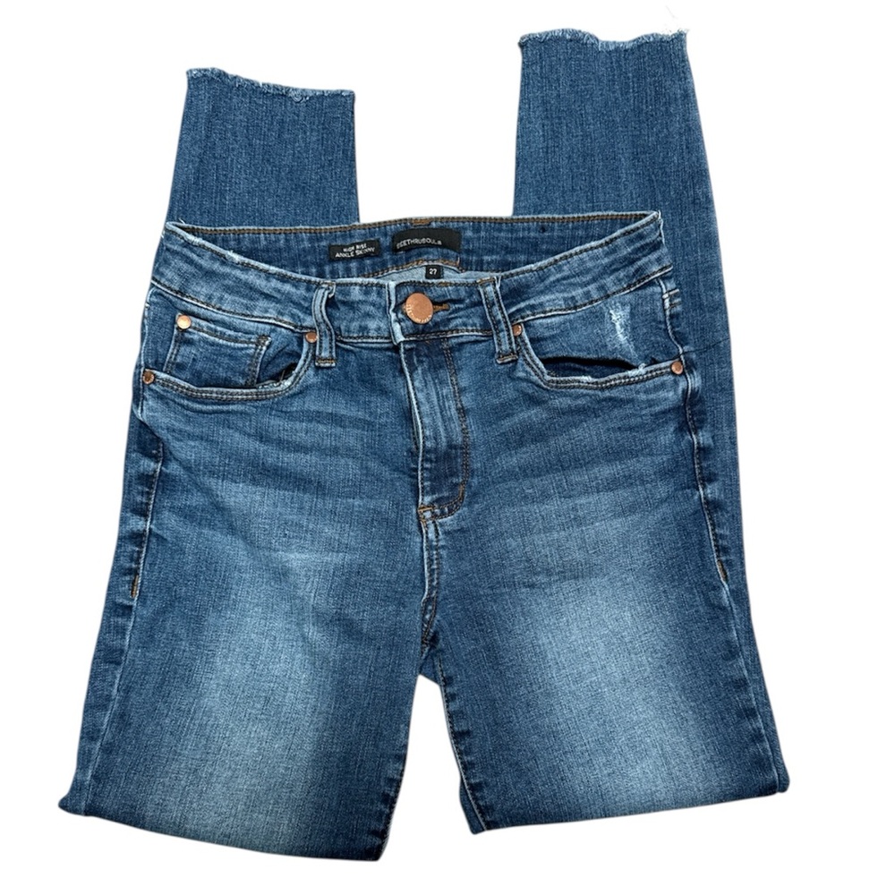 See Thru Soul High Rise Ankle Skinny Jeans Size 27